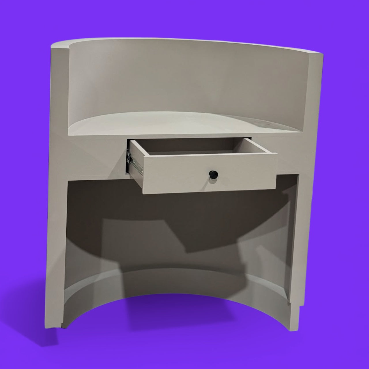 1m Slatted Reception Desk