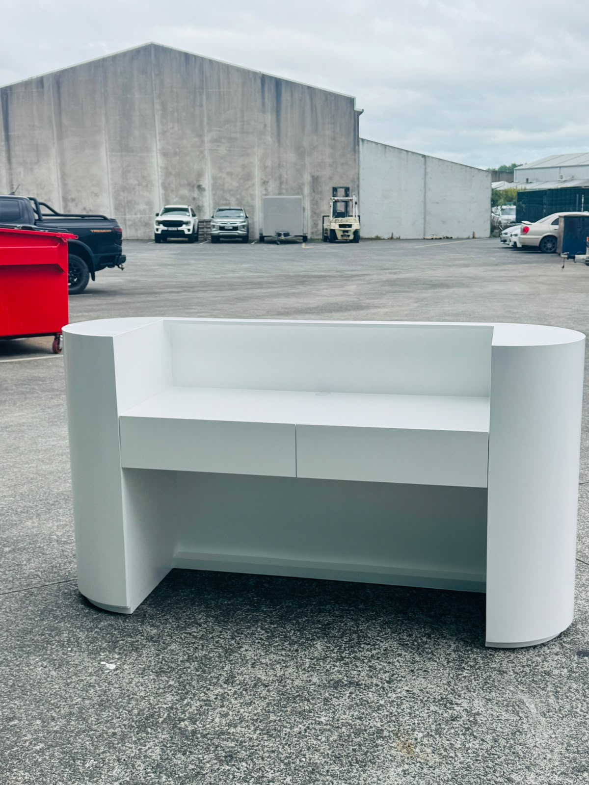 2m Plain Reception Desk