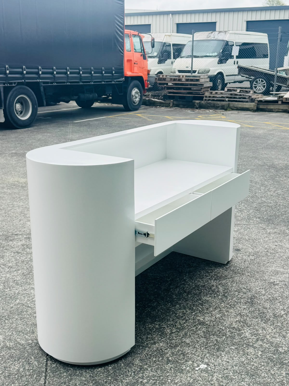 2m Plain Reception Desk