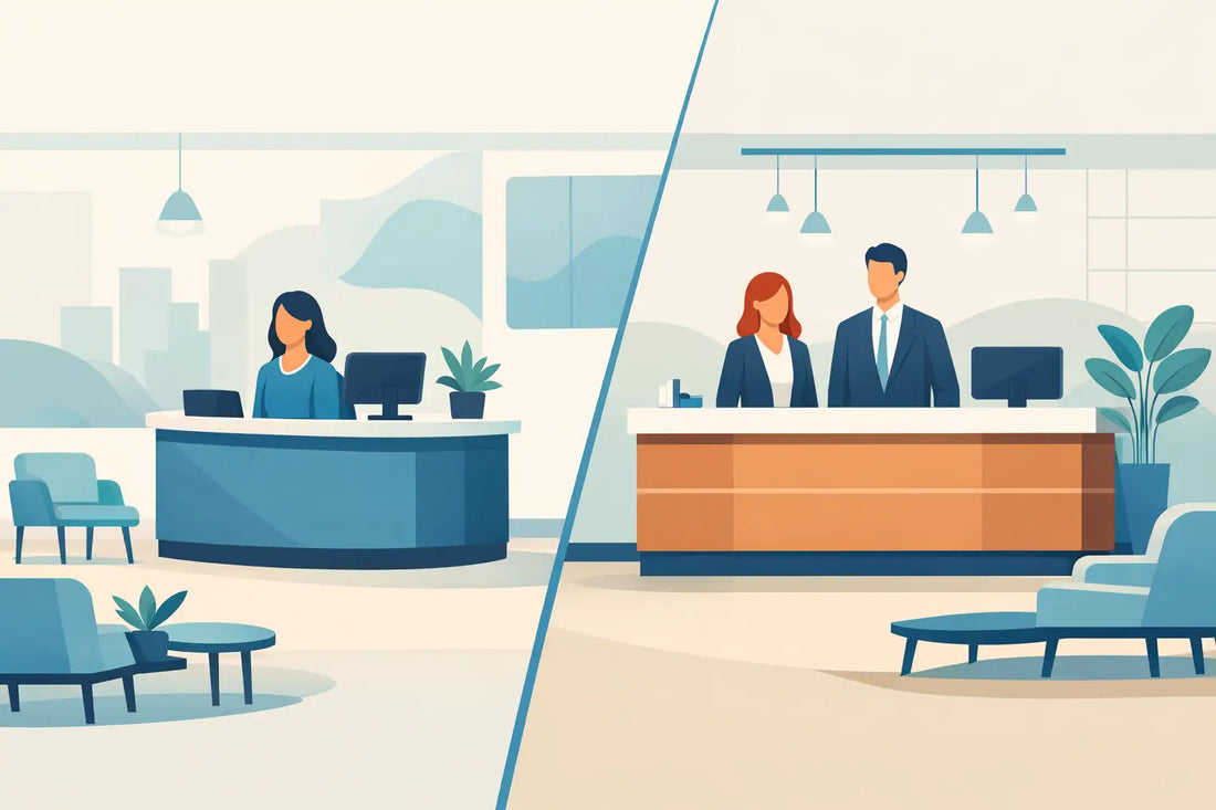 Reception Desk Versus Reception Counter: Which Fits?