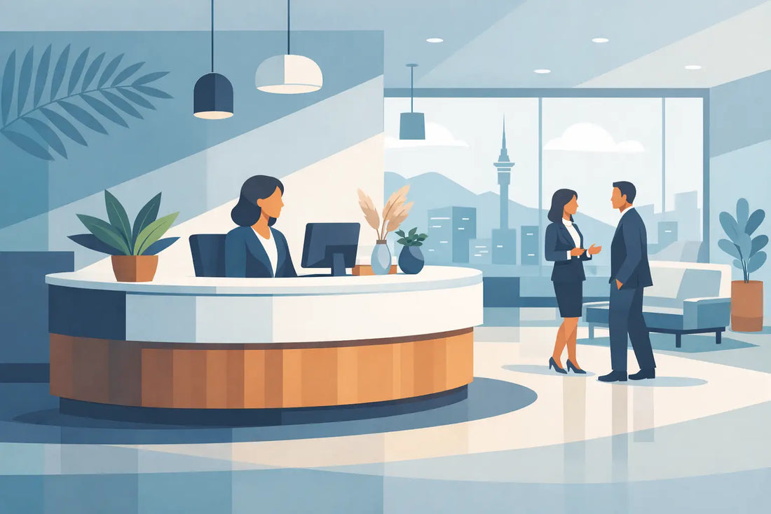 Reception Desk Trends Shaping NZ Workspaces