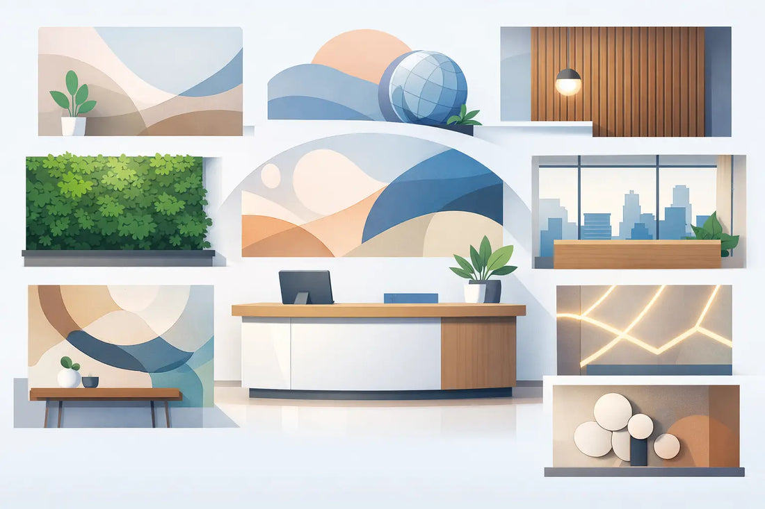 10 Smart Reception Backdrop Ideas for Offices