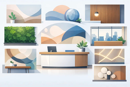 10 Smart Reception Backdrop Ideas for Offices