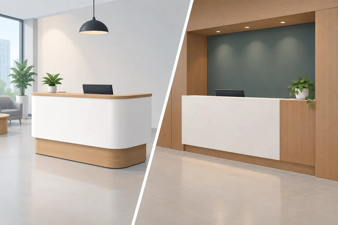 Freestanding Versus Built-In Reception Counters