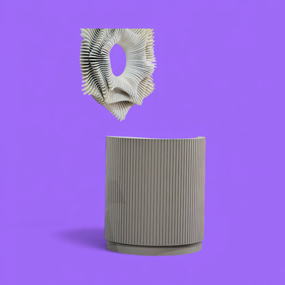 1m Slatted Reception Desk