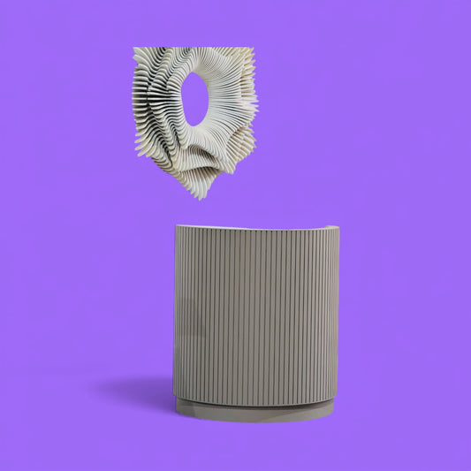 1m Slatted Reception Desk