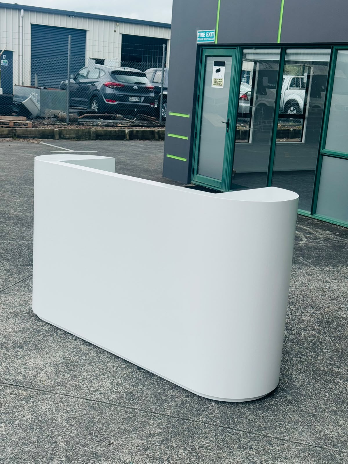 2m Plain Reception Desk
