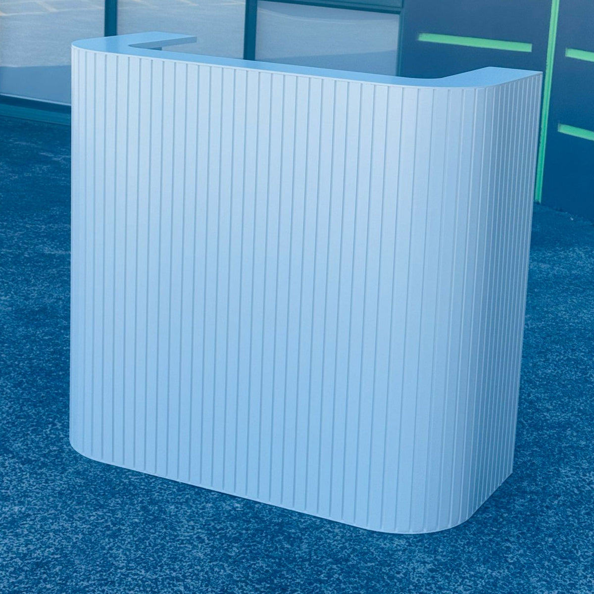 1.1m Reception Desk- Slatted