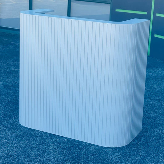 1.1m Reception Desk- Slatted