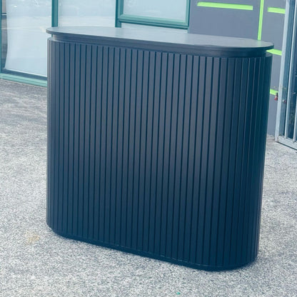 1.2m Long Reception Counter - Slatted Design
