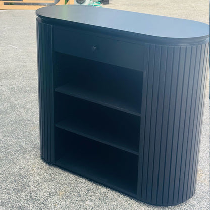 1.2m Long Reception Counter - Slatted Design