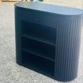 1.2m Long Reception Counter - Slatted Design
